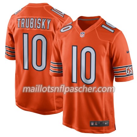 Maillot Chicago Bears Mitchell Trubisky 10 Nike Orange - Homme